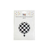 Racing Car Black & White Checkered Foil Balloon