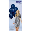 Navy Blue Fashion 12cm Mini Size Sempertex Latex Balloons