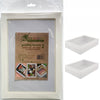 2pk ECO Medium 36 x 25.2 x 8cm White Grazing /Hamper Box With Clear Window Lid