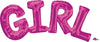 Girl Pink Foil Letter Balloon Kit