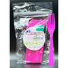 Hot Pink Plastic Fork  20pk