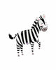 Jungle Animal Jumbo Zebra Foil Balloon