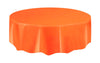 Orange Plastic Round Plastic Tablecover