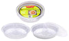 23.2cm 6pk Round Foil Containers With Clear Lids