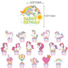 Unicorn Cupcake Paper Cake Toppers 17pk