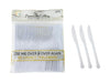 50pk Bulk White Plastic Reusable Knives