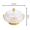 Plasitc Cake Stand With Dome Lid Cover