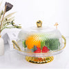 Plasitc Cake Stand With Dome Lid Cover