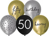 50th Birthday 30cm Latex Balloons 10pcs