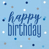 Happy Birthay Blue Napkins 16pk