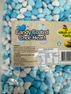 Lolliland Chocolate Candy Hearts 1kg- Blue & White