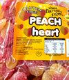 1kg Peach Heart Gummies Gluten Free - Lolliland