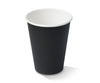 50pk 12oz /340ml Black Paper PE Coated Drinking Cup