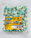 1kg Blueberry Flavour Blue  Heart Gummies Gluten Free - Lolliland