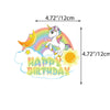 Unicorn Cupcake Paper Cake Toppers 17pk