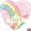 Baby Girl Pink Heart Shape Foil 45cm Balloon