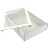 2pk ECO Medium 36 x 25.2 x 8cm White Grazing /Hamper Box With Clear Window Lid