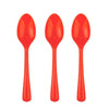 Orange Reusable Plastic Spoons 20pk