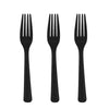 Black Plastic Fork  20pk