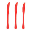 Orange Reusable Plastic Knives 20pk