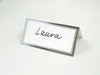 Wedding Table Place Paper Name Card With Silver Boarder 30pk