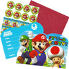 Super Mario Party Invitaions 8pk