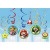 Super Mario Hanging Swrils Party Decorations