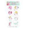 Unicorn Party Tattoos 1 Sheet