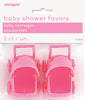 Pink Baby Carriages Baby Shower Favours -2PK