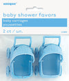 Blue Baby Carriages Baby Shower Favours -2PK