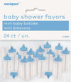 Blue Baby Shower Mini Bottles 24PK