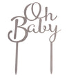 Oh Baby Baby Shower Acrylic Cake Toppers