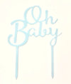 Oh Baby Baby Shower Acrylic Cake Toppers