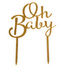 Oh Baby Baby Shower Acrylic Cake Toppers