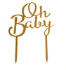 Oh Baby Baby Shower Acrylic Cake Toppers