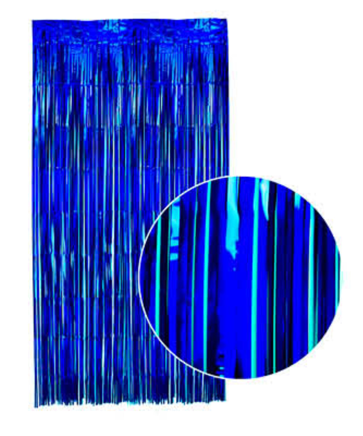 Iridescent Royal Blue Curtain Backdrop 1M Wide X 2M Long – Top Party ...