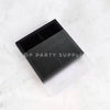 4 Inners Medium Square Cookie / Macaron Box With Clear Cover Craft Borwn / Black