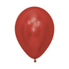 Sempertex Chrome/Reflex Red 12cm Latex Balloons