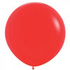 Red Jumbo 90cm Round Sempertex Latex Balloon Each