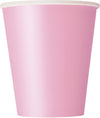 Light Pink  270ml Paper Cups Pack of 8