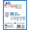 50pk Shot  Clear Plastic Glasses / Cups