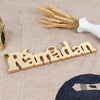 Ramadan Gold Acrylic & Wooden Table Sign Decoration