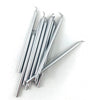 Silver Metallic Slim Candles 120mm 12pk