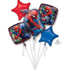 Spiderman Theme  Foil Balloon Bouquet Kit Party Decoration