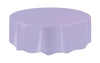 Lavender Plastic Tablecover Round 213cm Diameter