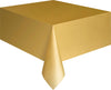 Gold Plastic Table Cover/ Tablecloth Rectangle 1.37m X 2.74m