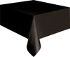 Black Plastic Table Cover/ Tablecloth Rectangle 1.37m X 2.74m