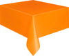 Orange Plastic Tablecover Rectangle 137cm X 274cm