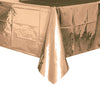 Metallic Rose Gold Plastic Table Cover/ Tablecloth Rectangle 1.37m X 2.74m