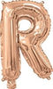 Rose Gold "A"-"Z" Alphabet/Letters 35cm Foil Balloons Air Filled Only